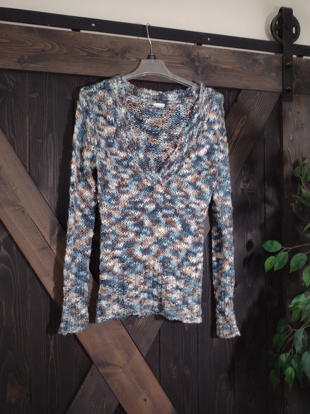 Maurice's Women’s Multicolor V-Neck Knit Sweater Size XL